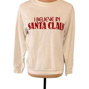 Screen Stars White Sweatshirt with Red Print